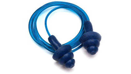 Corded reusable metal detectable earplugs -